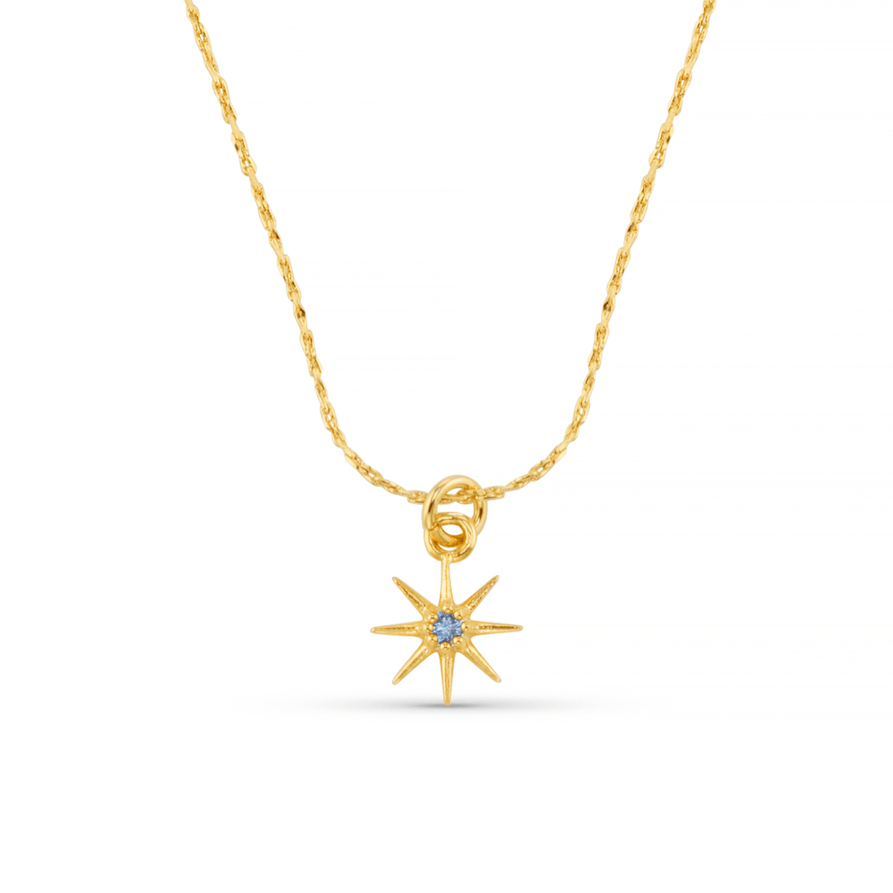 orelia September Birthstone Sapphire Necklace