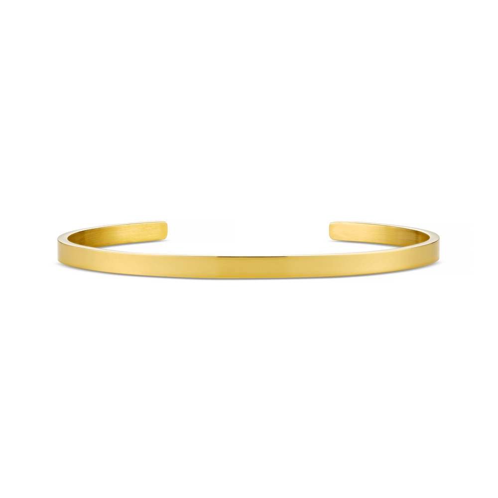 orelia Simple Metal Cuff Bracelet - Gold