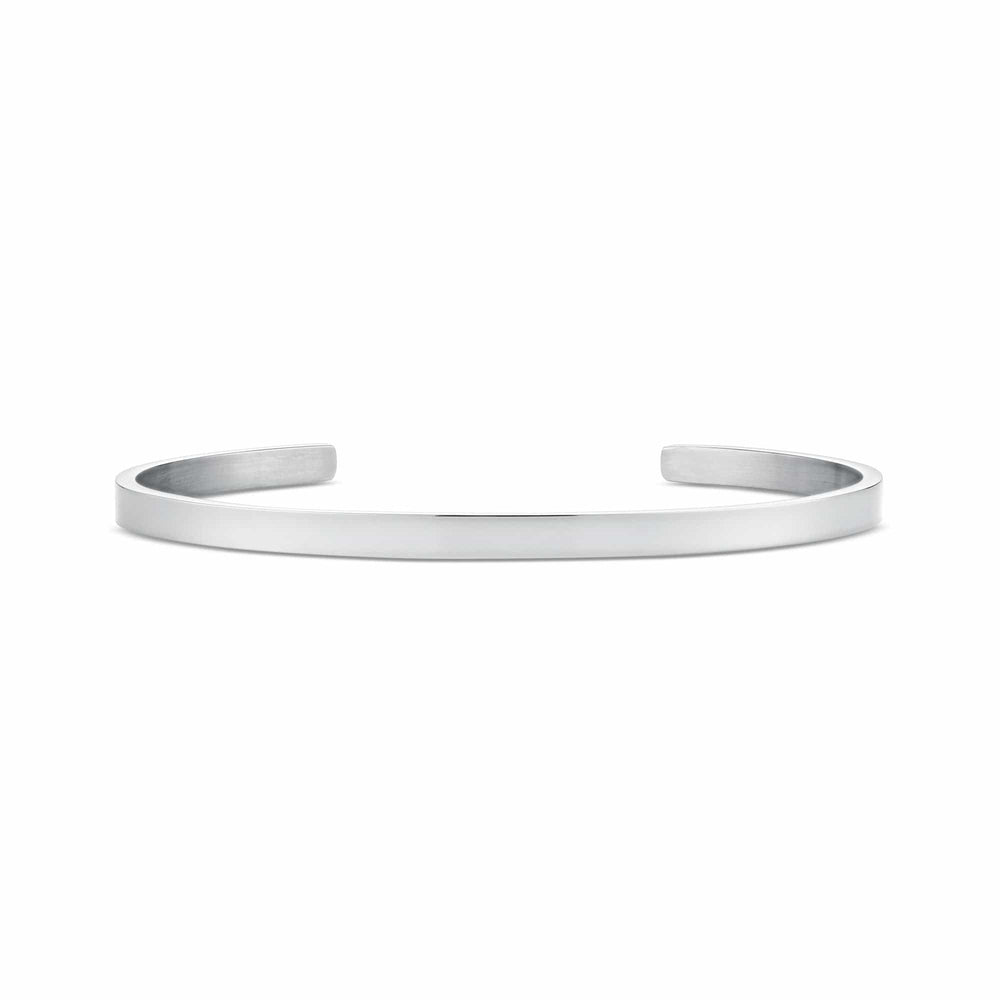 orelia Simple Metal Cuff Bracelet - Silver