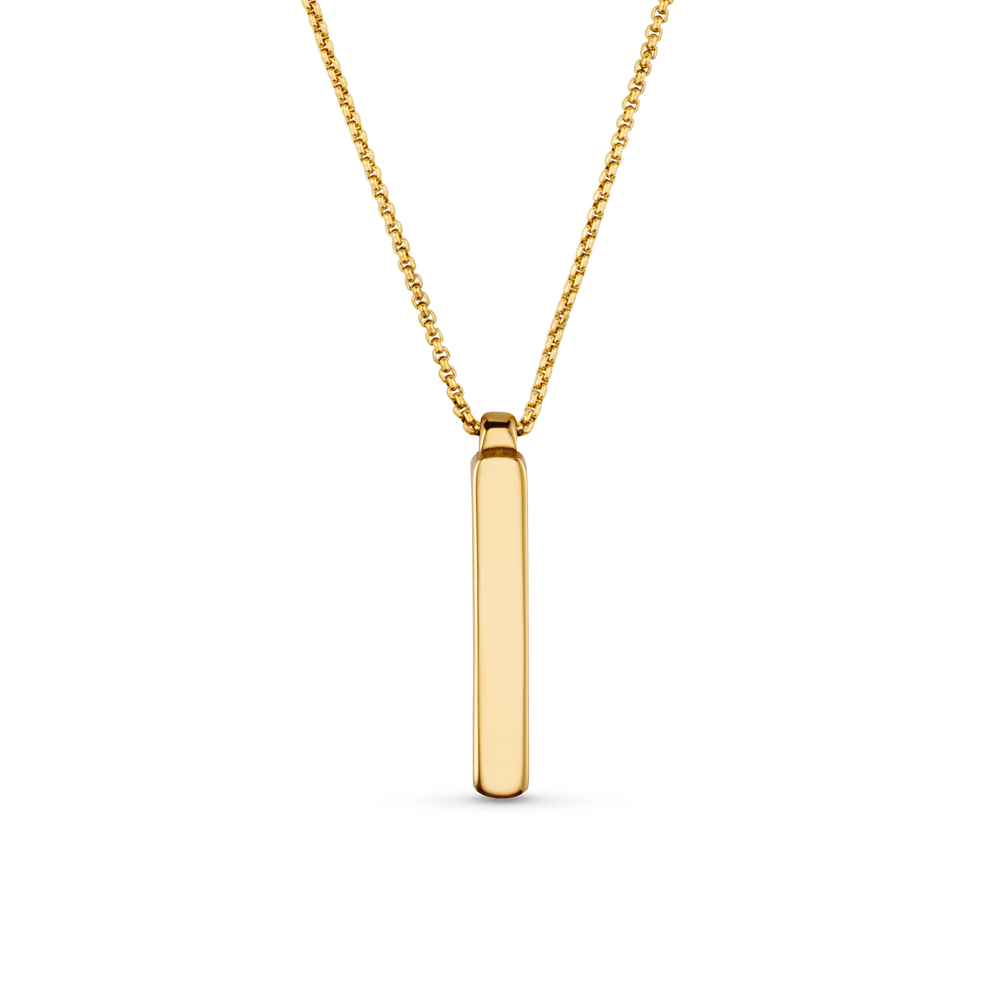Orelia Solid Bar Necklace - Gold