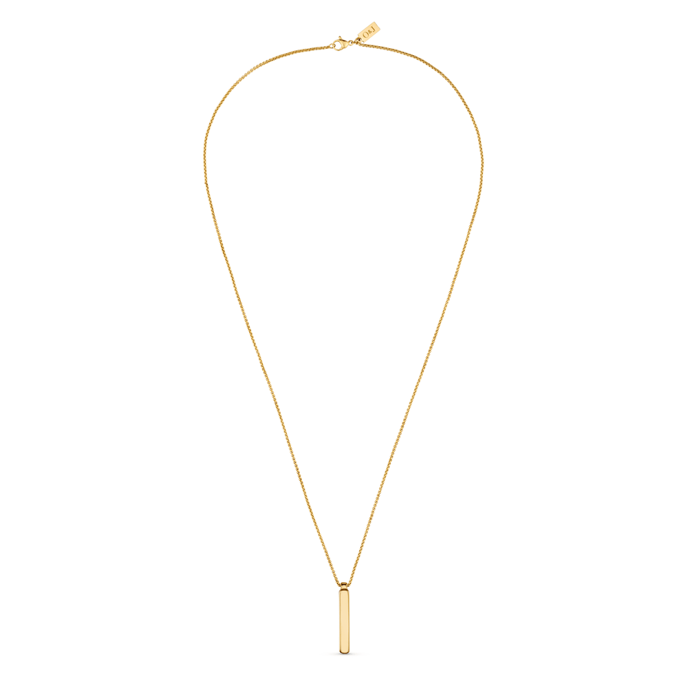 Orelia Solid Bar Necklace - Gold