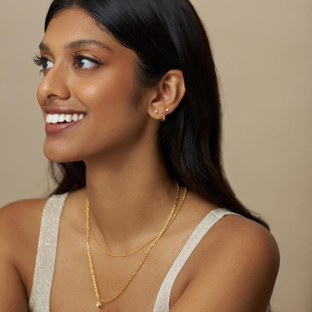 Orelia Starburst Tiny Tapered Ear Stacking Set