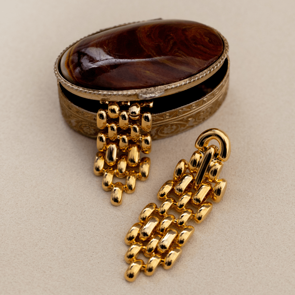 Orelia Statement Chain Link Drop Earrings