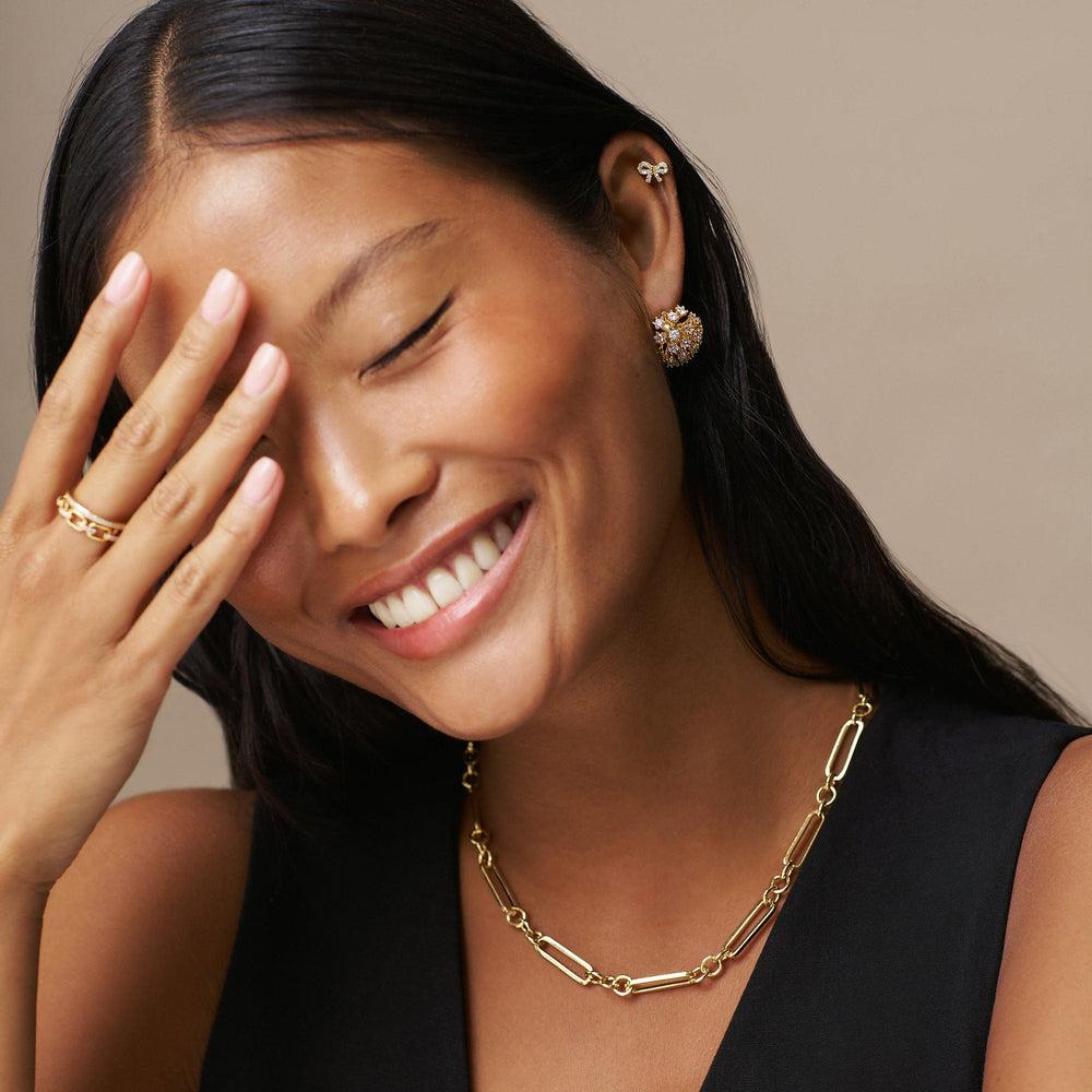 Orelia Statement Crystal Burst Stud Earrings