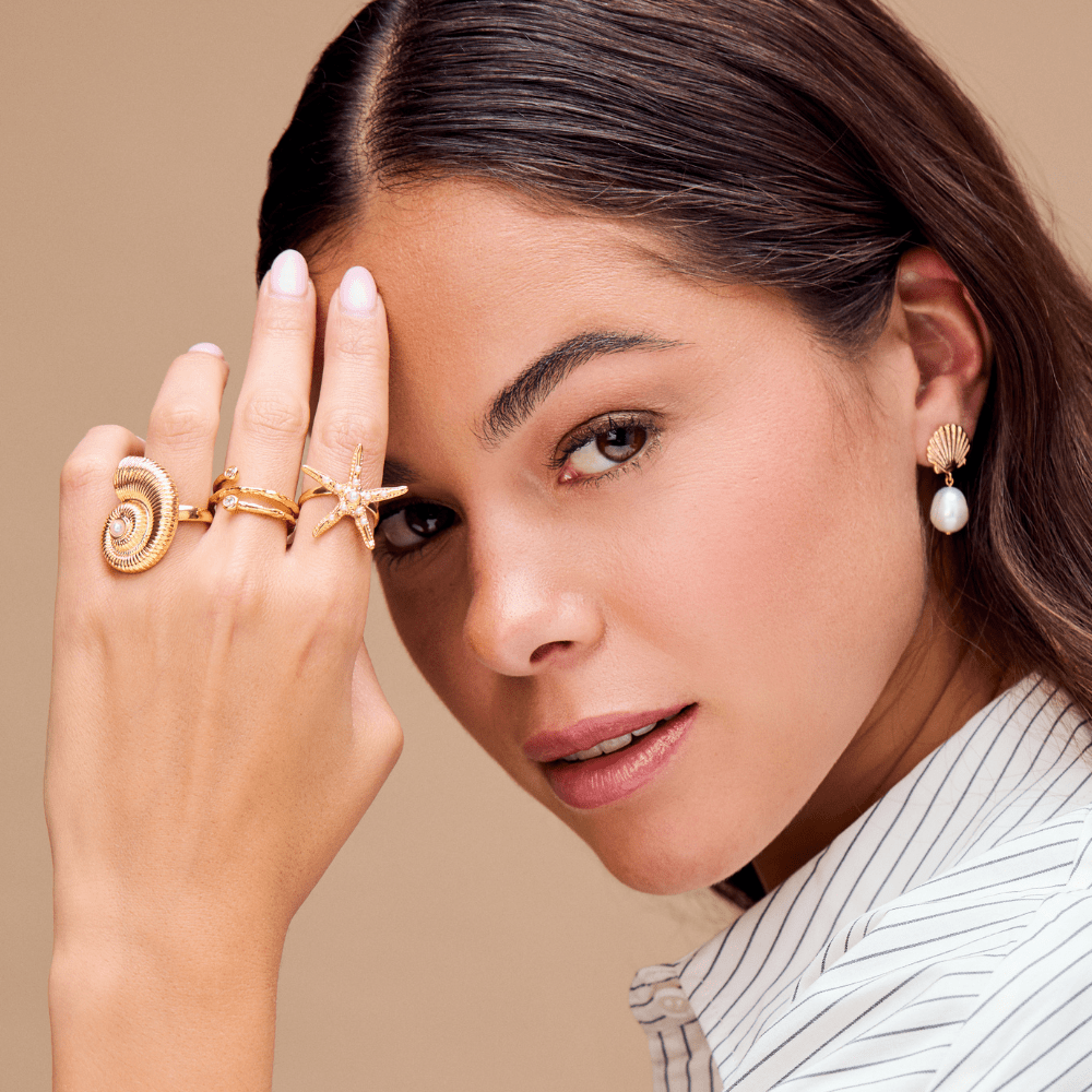 Orelia Statement Embellished Starfish Ring