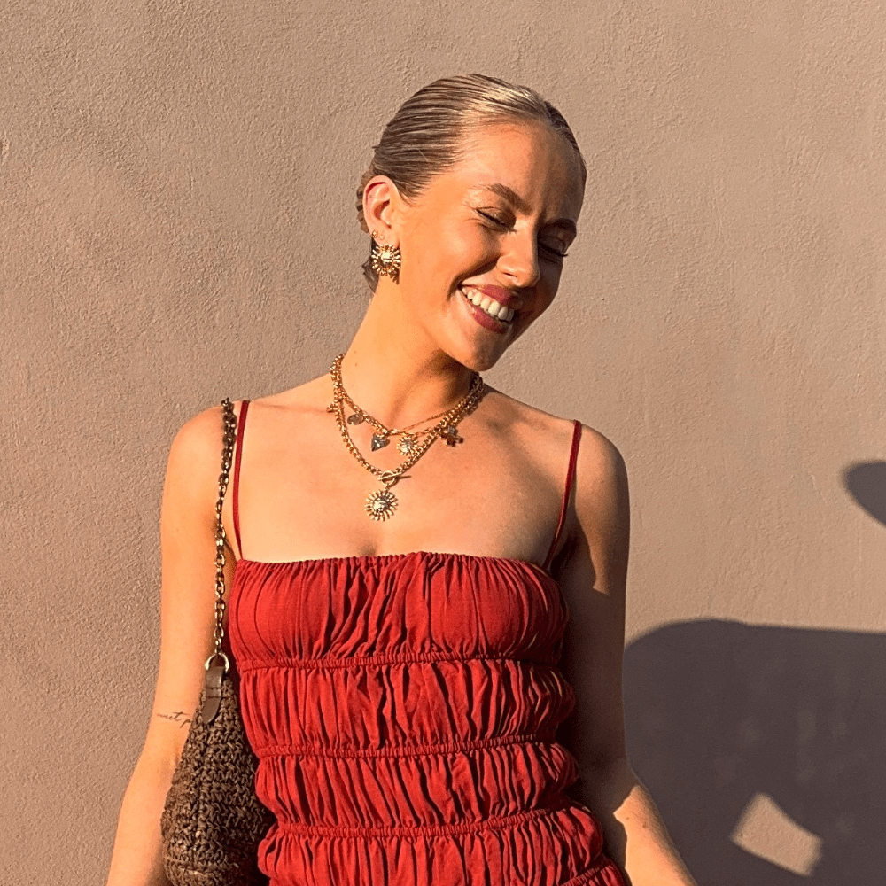 Orelia Statement Molten Charm Necklace