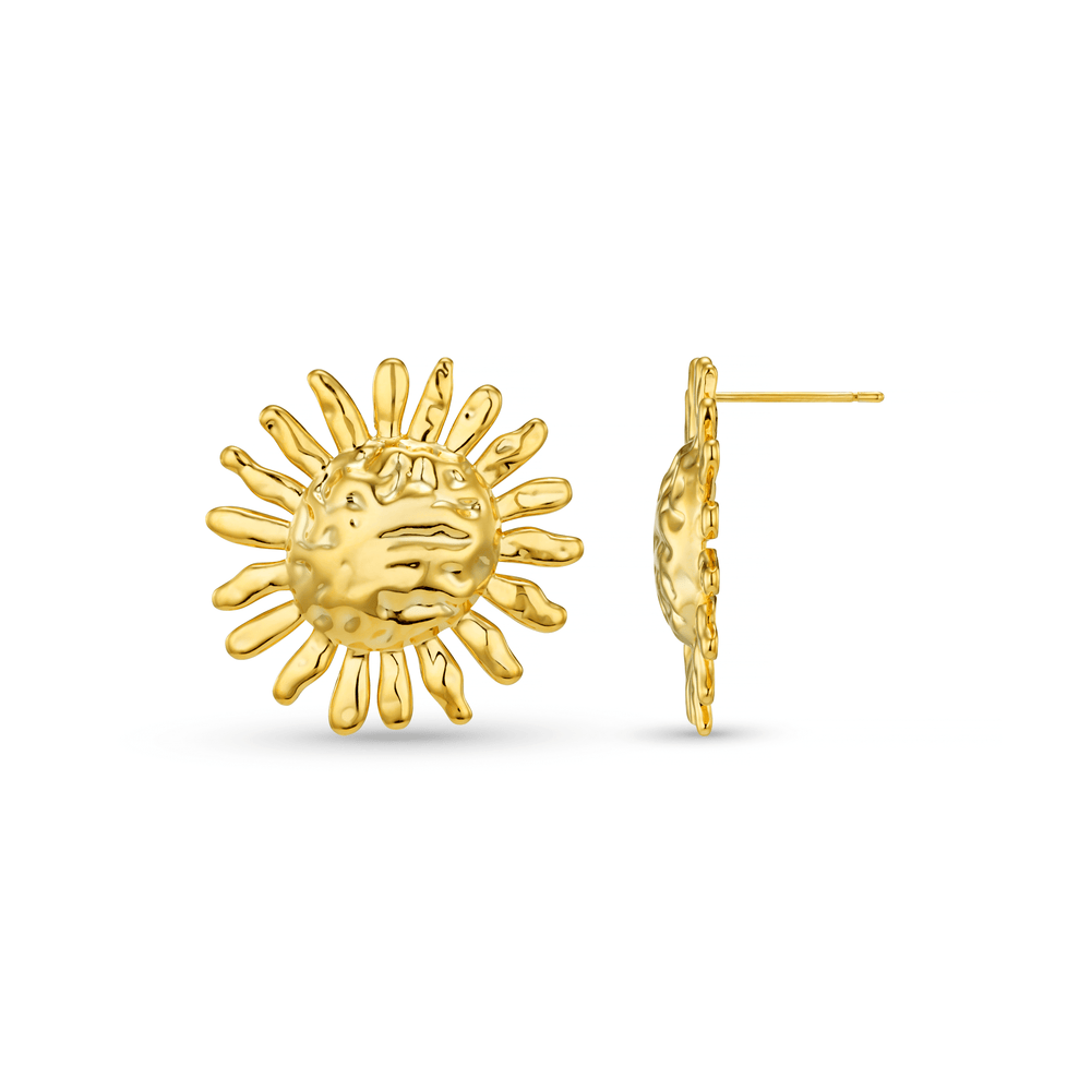 orelia Statement Molten Sun Stud Earrings