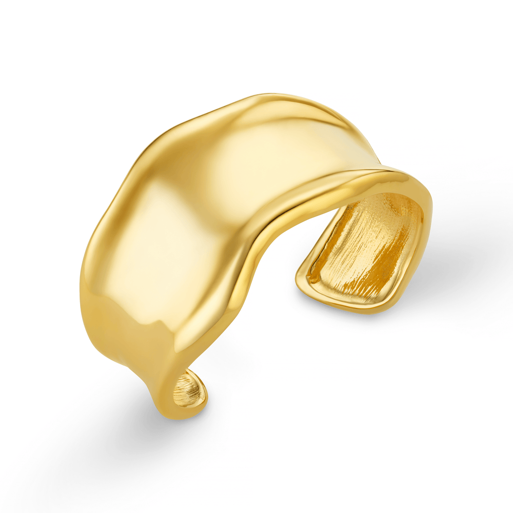 orelia Statement Organic Molten Metal Cuff