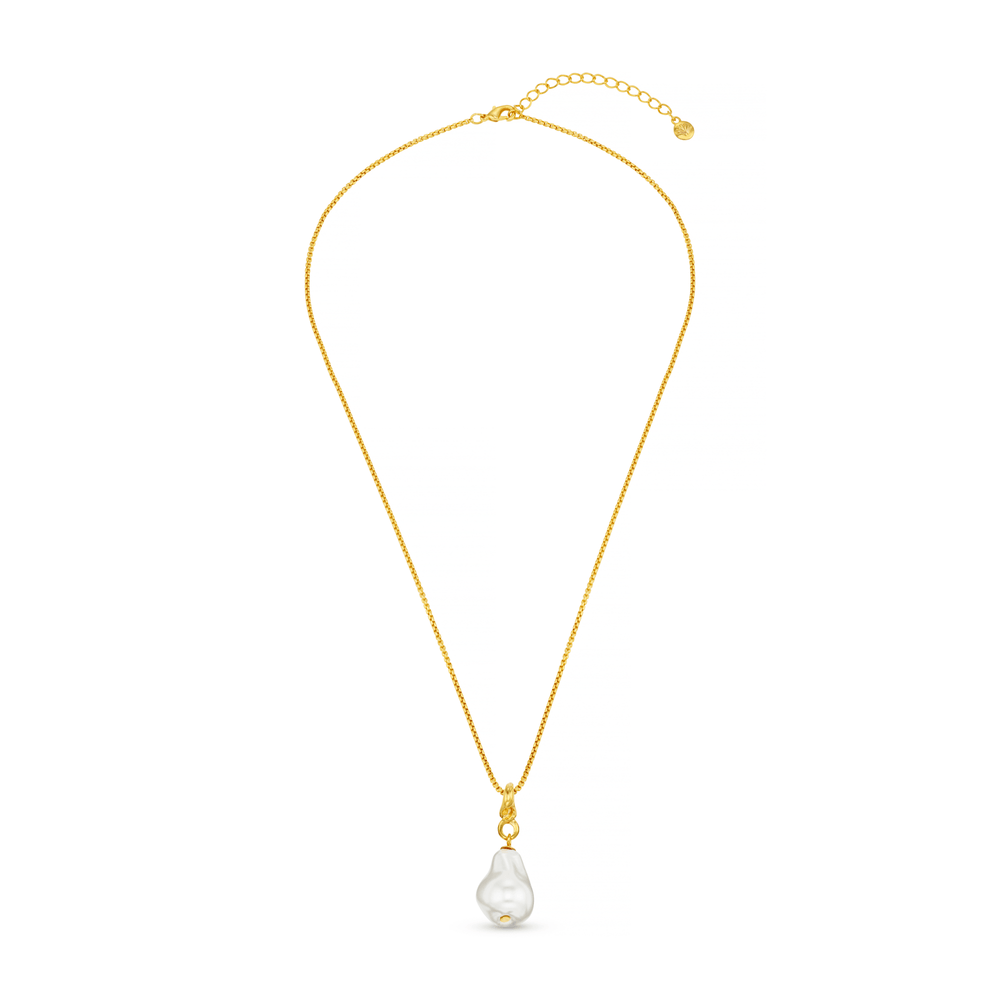 Orelia Statement Pearl Drop Necklace