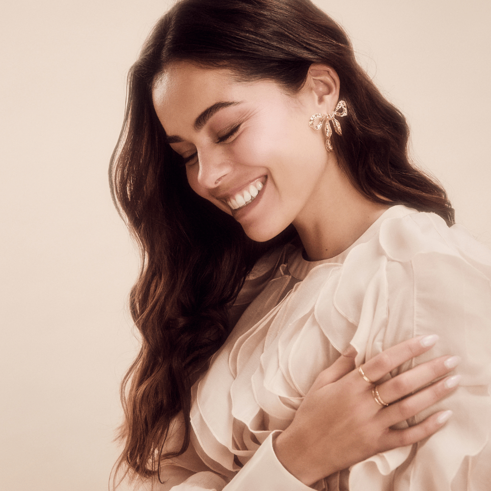 Orelia Statement Ribbon Bow Earrings