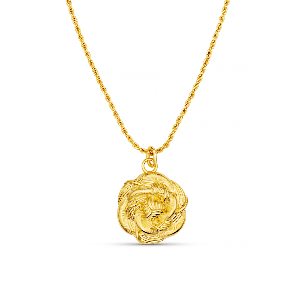 orelia Statement Rosette & Rope Chain Necklace