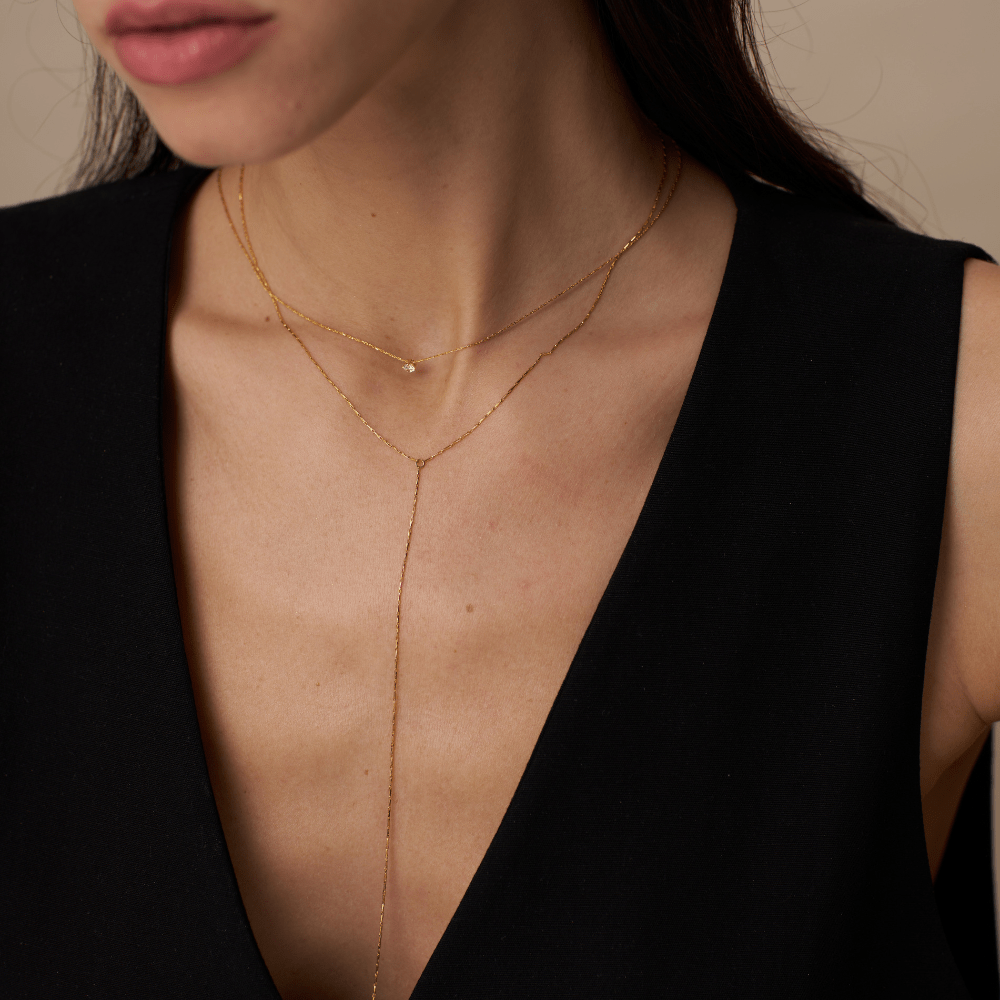 Orelia Super Fine Lariat Necklace