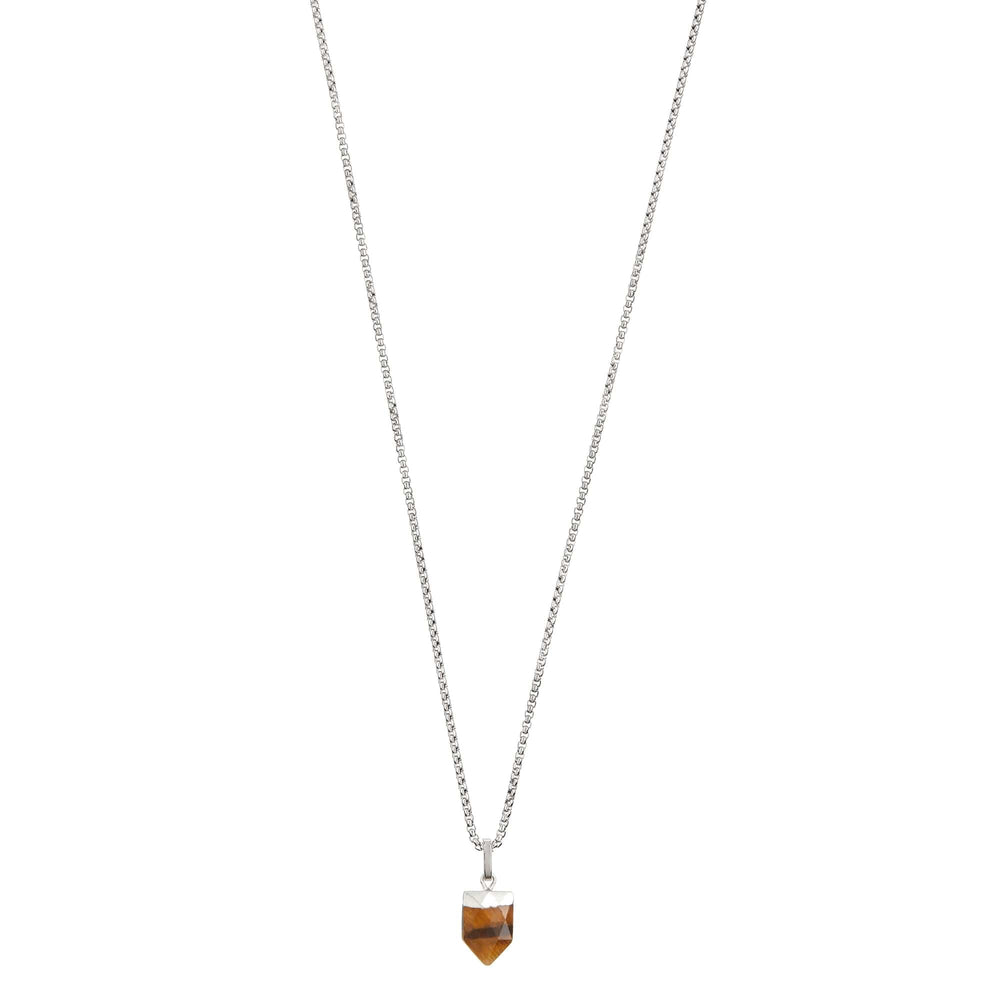 orelia Tiger's Eye Tusk Necklace