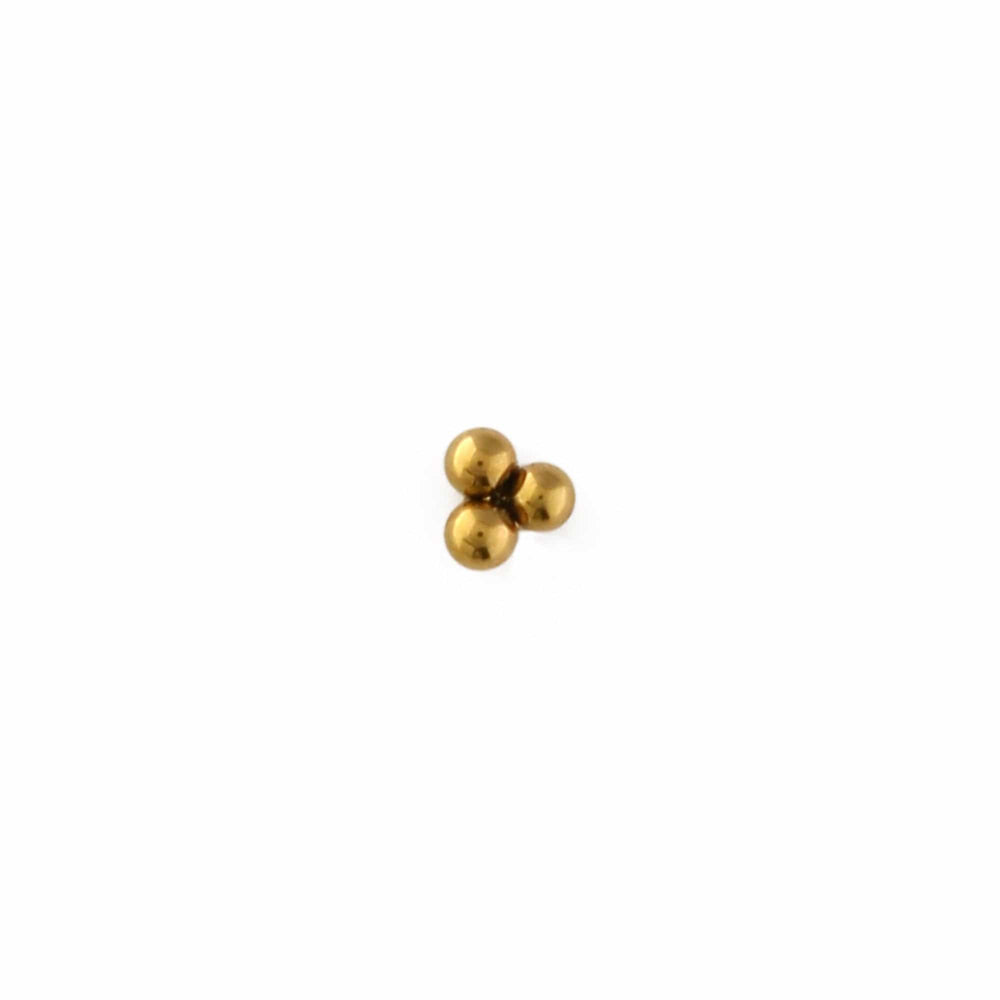 Orelia Trinity Cluster Labret - Gold