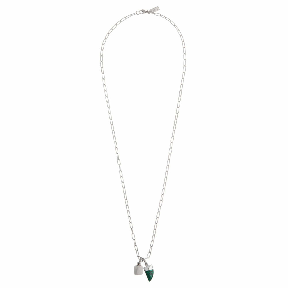 Orelia Tusk Cluster Necklace