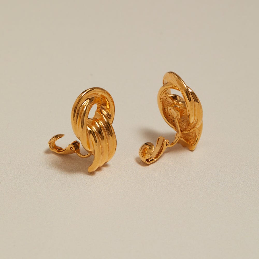 Orelia Vintage Interlocking Circular Earrings