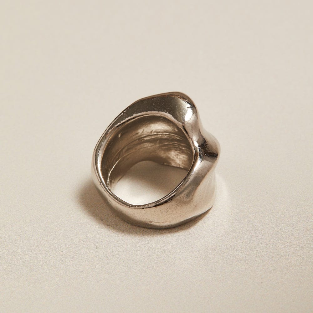 Orelia Vintage Statement Chunky Swirl Ring