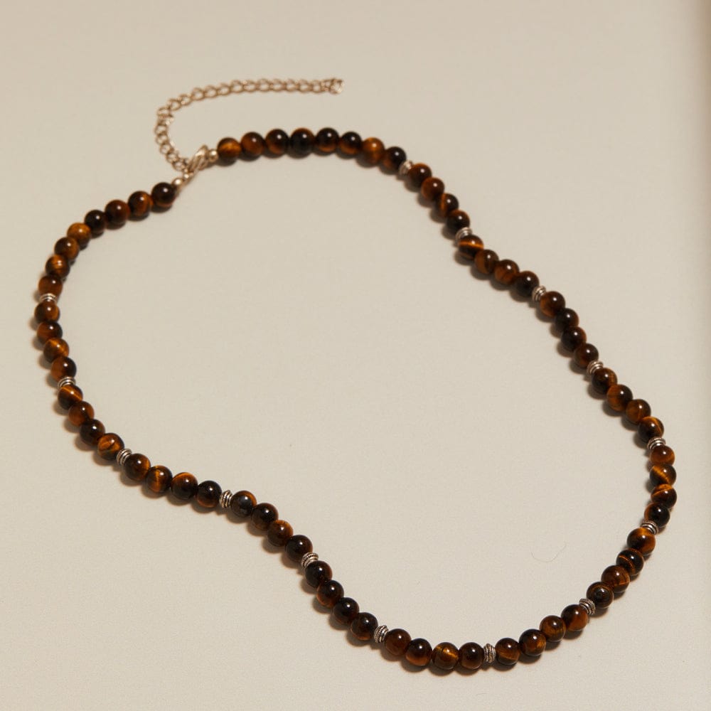 orelia Vintage Tiger's Eye Small Beaded Necklace