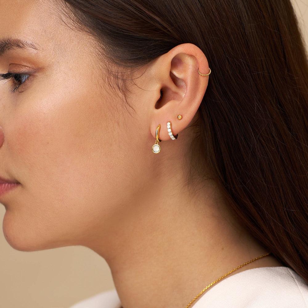 Orelia White Opal Ear Party Made With Swarovski® Crystals