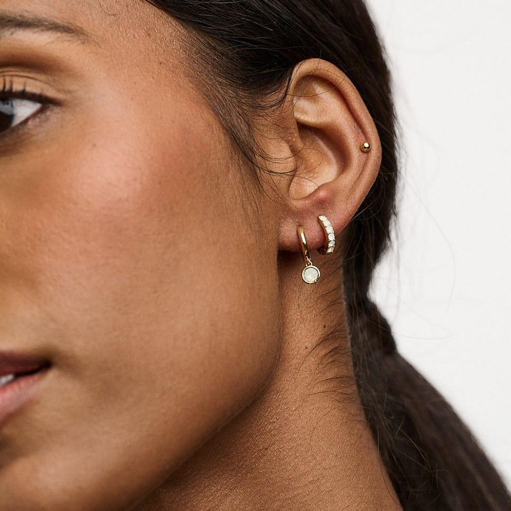 Orelia White Opal Ear Party Made With Swarovski® Crystals