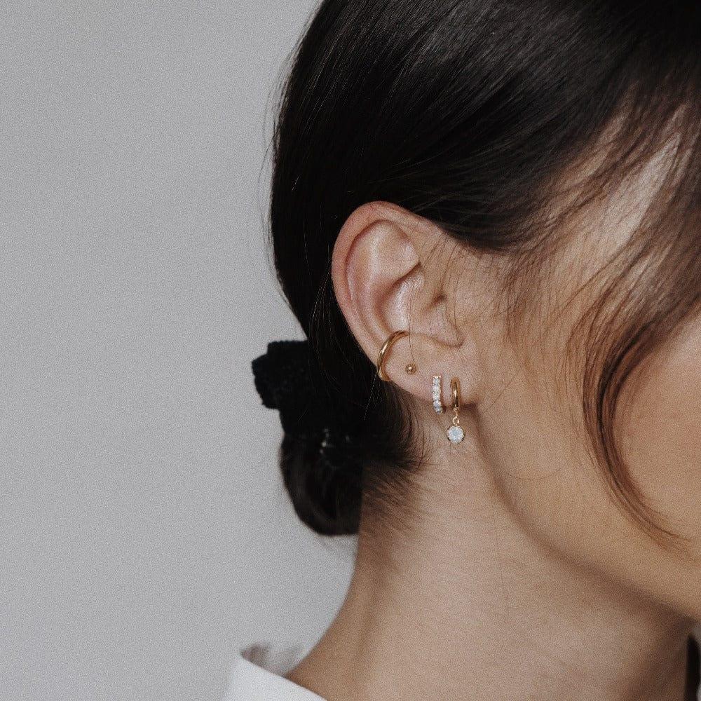 Orelia White Opal Ear Party Made With Swarovski® Crystals