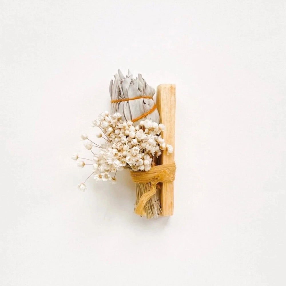 Orelia White Opal Swarovski® Crystals Necklace & Palo Santo Luxury Gift Box