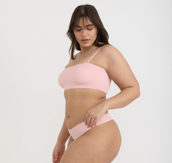 Organic Basics Bare Bandeau Bralette Marshmallow Pink