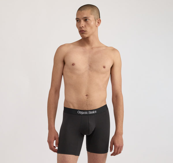 Organic Basics Core Easy Fit Boxer Briefs 3-Pack Black