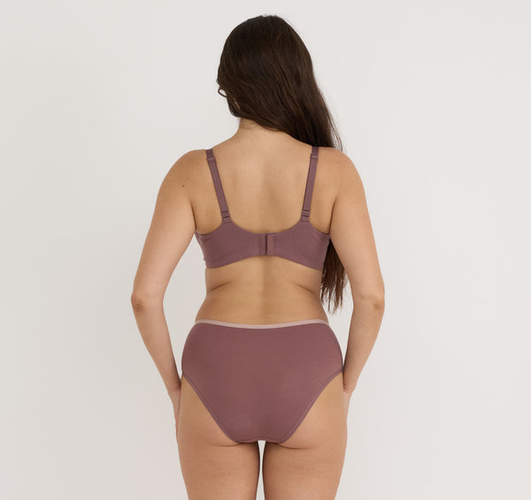 Organic Basics Core Full Coverage Bra 2-Pack Rose Wood