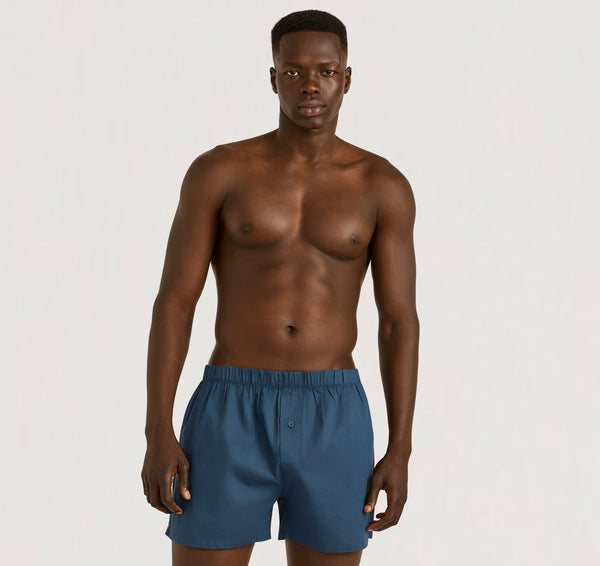 Organic Basics Core Icon Boxer Shorts 2-pack Midnight Blue