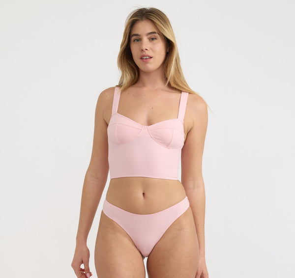 organic basics Core Icon Brazilian Briefs Marshmallow Pink