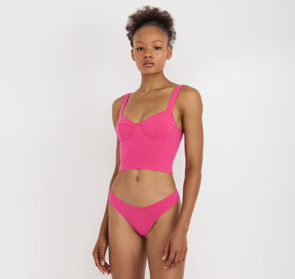 Organic Basics Core Icon Brazilian Briefs Raspberry