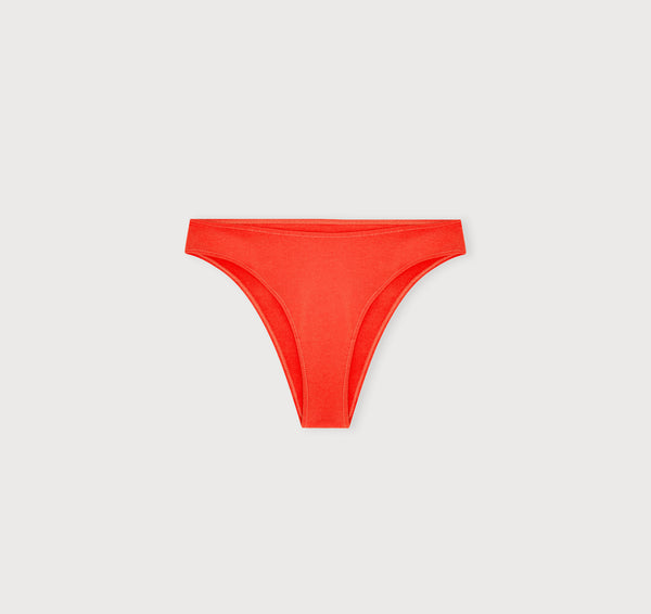 Organic Basics Core Icon Brazilian Briefs Vibrant Red