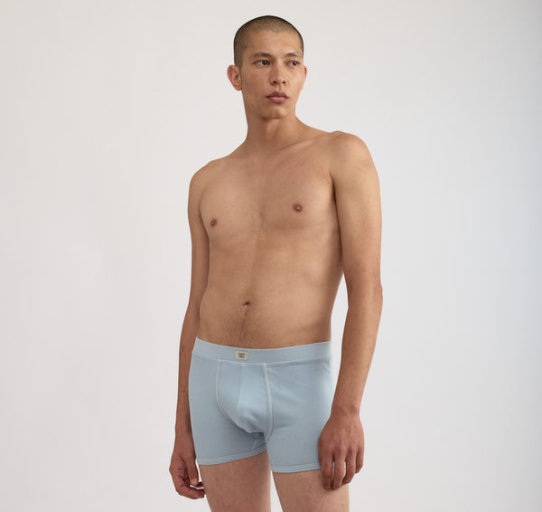 Organic Basics Core Icon Rib Trunks 3-Pack Grey Melange