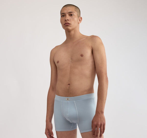 organic basics Core Icon Rib Trunks 3-Pack Grey Melange