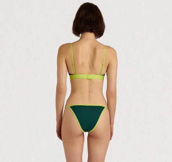 Organic Basics Core Play String Bikini Briefs Deep Forest