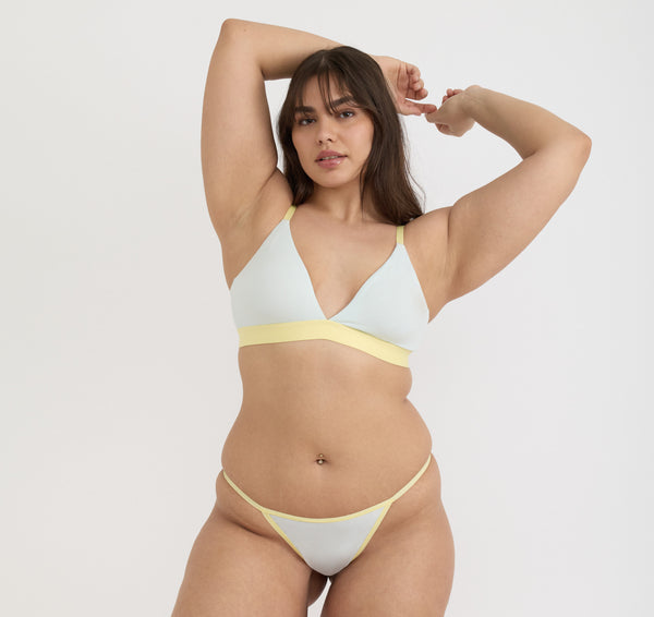 Organic Basics Core Play String Bikini Briefs Dewdrop