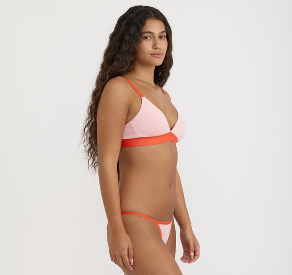 Organic Basics Core Play Triangle Bralette Marshmallow Pink