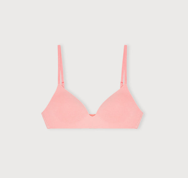 Organic Basics Core Wireless Plunge Bra Marshmallow Pink