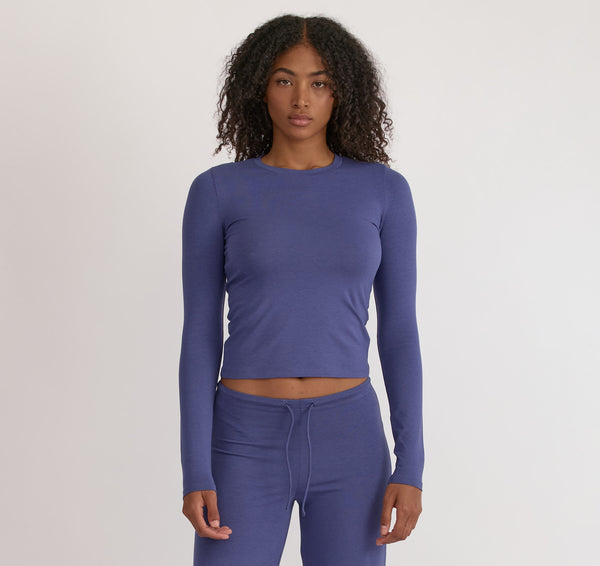 organic basics Everyday Regular Long Sleeve Tee Eclipse