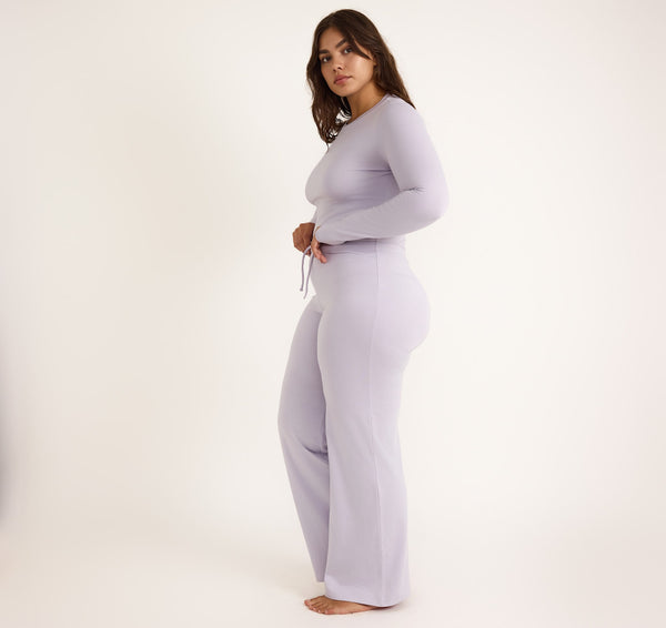 Organic Basics Everyday Regular Long Sleeve Tee Soft Lilac