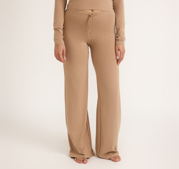 Organic Basics Everyday Straight Leg Pants Hazelnut