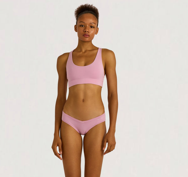 Organic Basics Flex Racer Back Bralette Lavender Mist