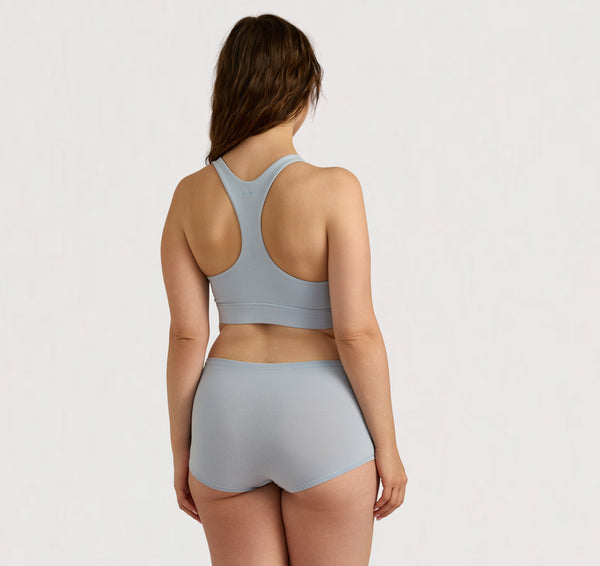 Organic Basics Flex Racer Back Bralette Soft Breeze