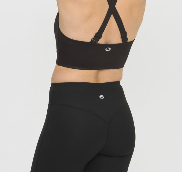 Organic Basics Active Cross Back Bra Black
