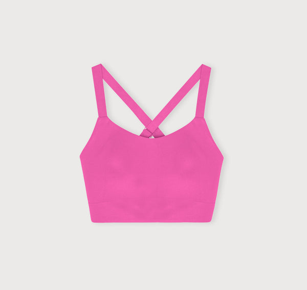 Organic Basics Active Cross Back Bra Pink