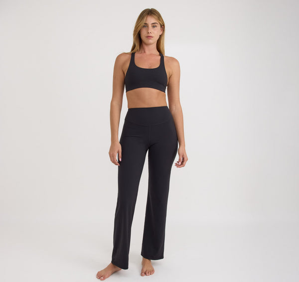 organic basics Active Flare Leggings Black