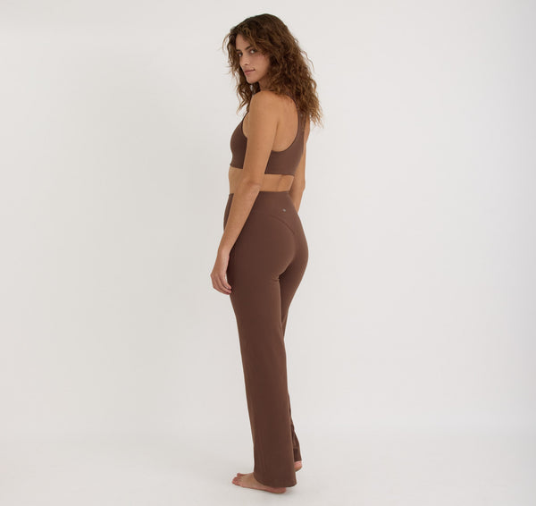 Organic Basics Active Flare Leggings Walnut