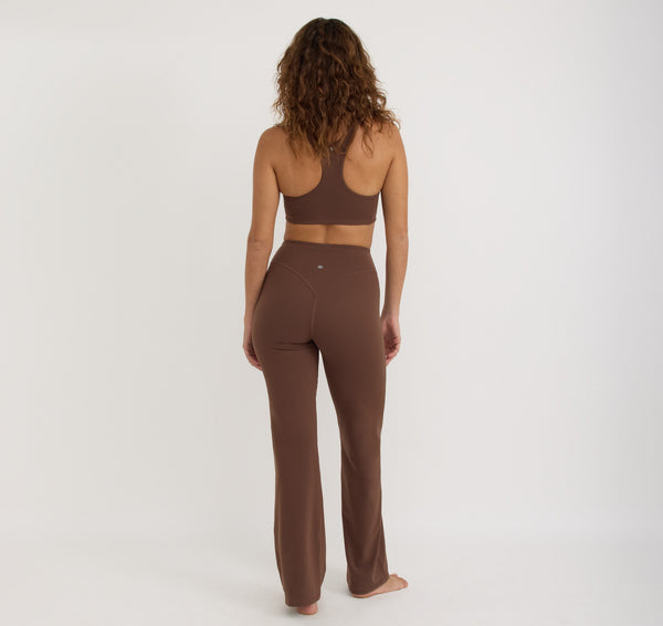Organic Basics Active Flare Leggings Walnut