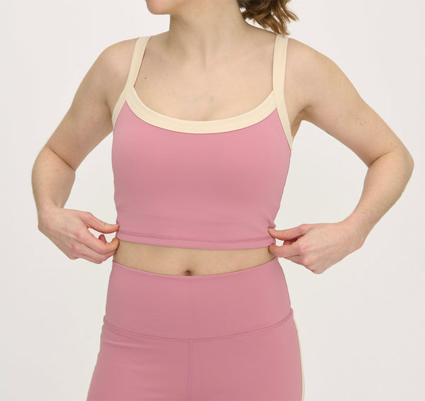 organic basics Active Flow Bra Canyon Pink